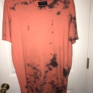 Long bleached shirt yeezy type
